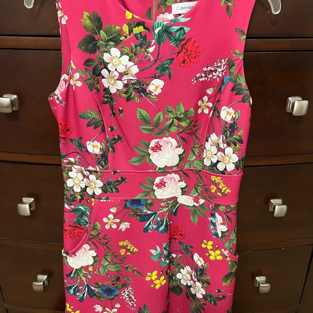 Calvin Klein Floral Pink Dress